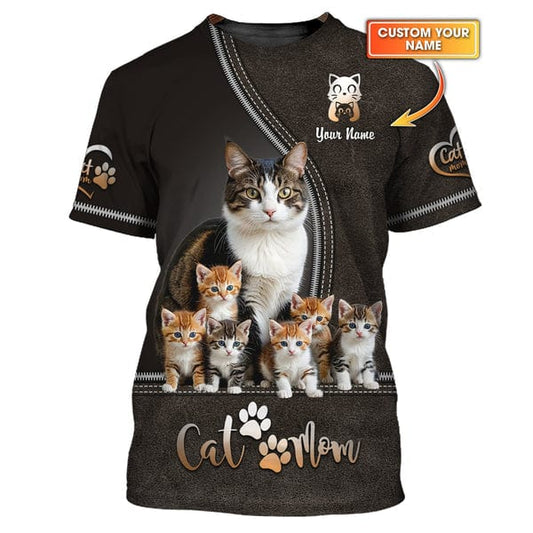 Personalized Cat Lover Shirt, All Over Printed