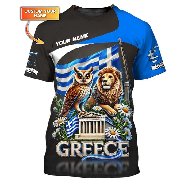Greece Shirt, Gift For Greece Lover, All Over Printed