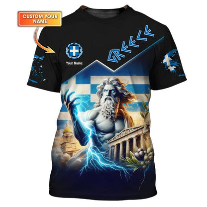 Greece Shirt, Gift For Greece Lover, All Over Printed