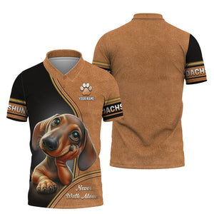 Custom Dachshund Shirt, All Over Printed