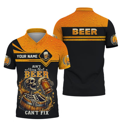 Beer Custom Name T-Shirts Aint't Nothing That A Beer Can't Fix 3D Shirt Gift For Beer Lovers, All Over Printed
