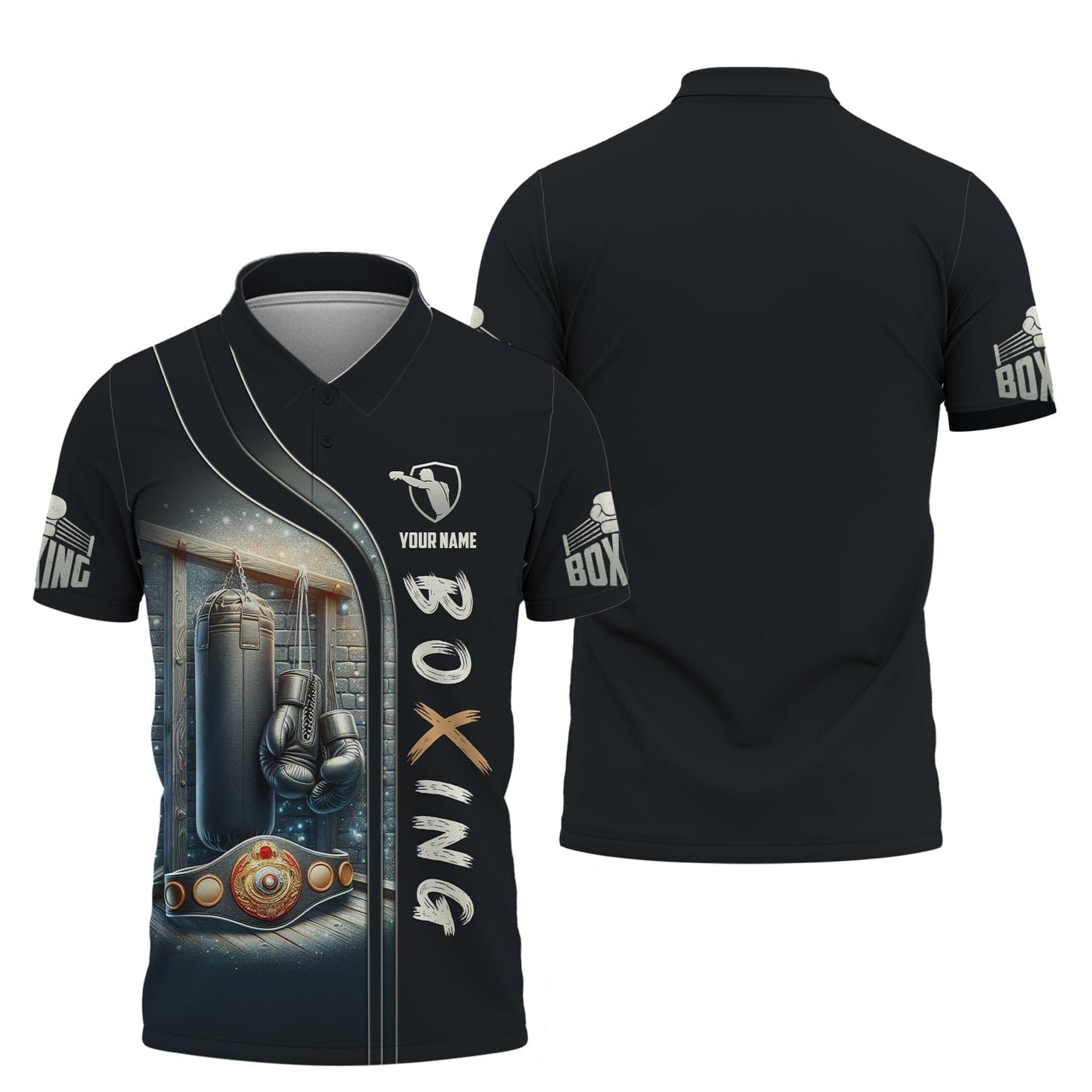 Boxing Personalized Name 3D Shirt Custom Gift For Boxer Lovers, All Over Printed