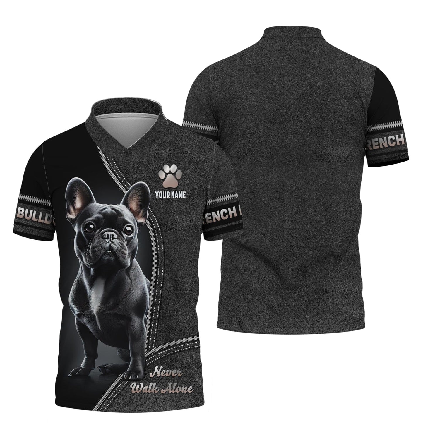 3D Full Print French Bulldog T-Shirts Personalized Name Gift For Dog Lovers, All Over Printed