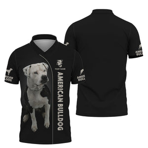 3D Full Print American Bulldog T-Shirts Personalized Name Gift For Dog Lovers, All Over Printed