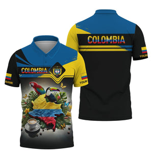 Colombia Map Personalized Name 3D Shirt, All Over Printed