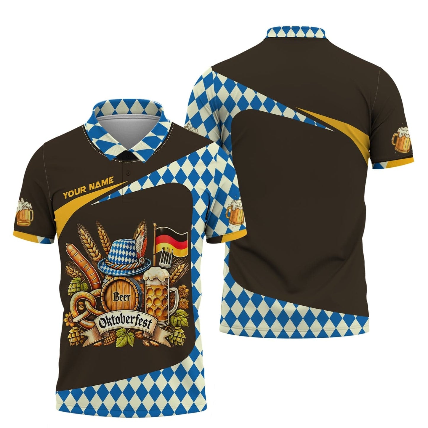 Oktoberfest Custom Name 3D Shirt Personalized Gift For Beer Lovers, All Over Printed