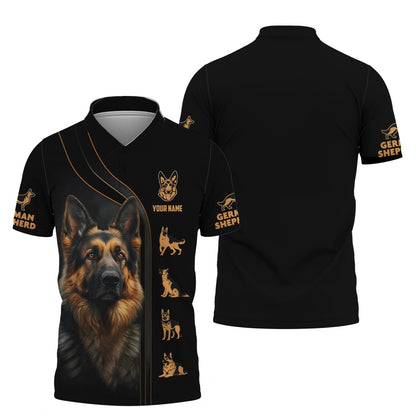 German Shepherd Custom Name Shirt Gift For Dog Lover, All Over Printed
