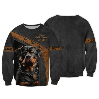Majestic Rottweiler Custom T-Shirts Rottweiler 3D Shirt, All Over Printed