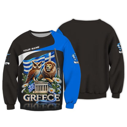 Greece Shirt, Gift For Greece Lover, All Over Printed