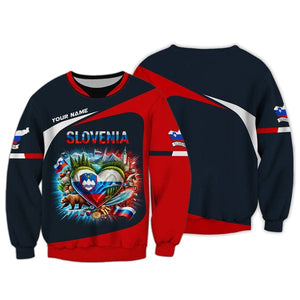 Custom Slovenia Shirt, Gift For Slovenia Lover, All Over Printed