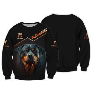 Custom Rottweiler Shirt, Gift For Rottweiler Lover, All Over Printed