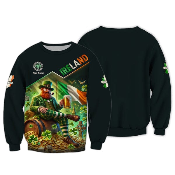 Custom Ireland Shirt, Gift For Ireland Lover, All Over Printed