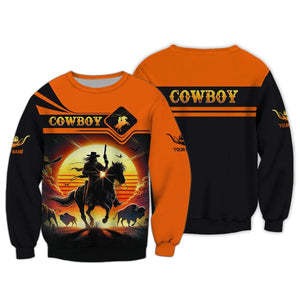 Custom Cowboy Shirt, All Over Printed