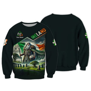 Custom Ireland Shirt, Gift For Ireland Lover, All Over Printed