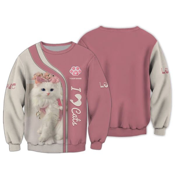 Personalized Cat Lover Shirt, All Over Printed