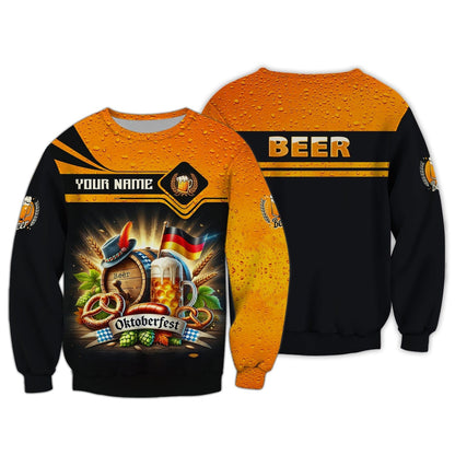 Oktoberfest 3D Shirts Beer Festival Custom T-Shirt Gift For Oktoberfest Lovers, All Over Printed