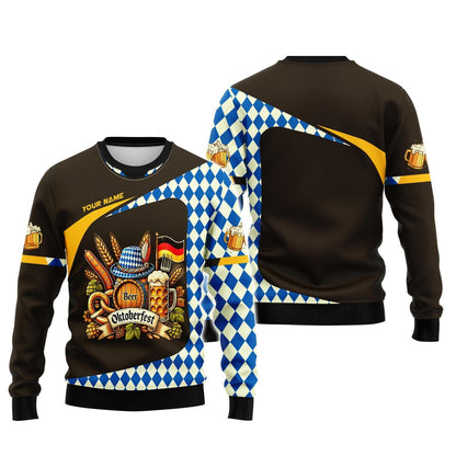 Oktoberfest Custom Name 3D Shirt Personalized Gift For Beer Lovers, All Over Printed