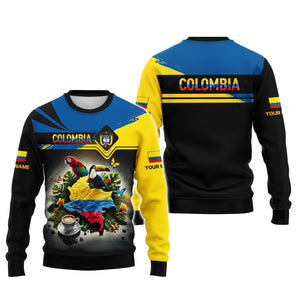 Colombia Map Personalized Name 3D Shirt, All Over Printed