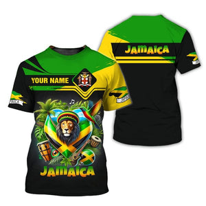 Custom Jamaica Shirt, Gift For Jamaica Lover, All Over Printed