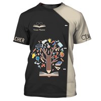 Personalized Teacher All Over Print Shirt -  Design A Knowledge Tree