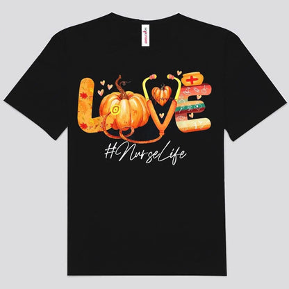 Love Personalized Thanksgiving Nurse Shirts