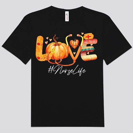 Love Personalized Thanksgiving Nurse Shirts