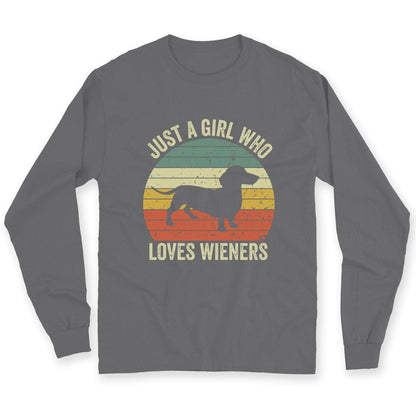 Solo una chica que ama las camisetas de Dachshund de Wieners