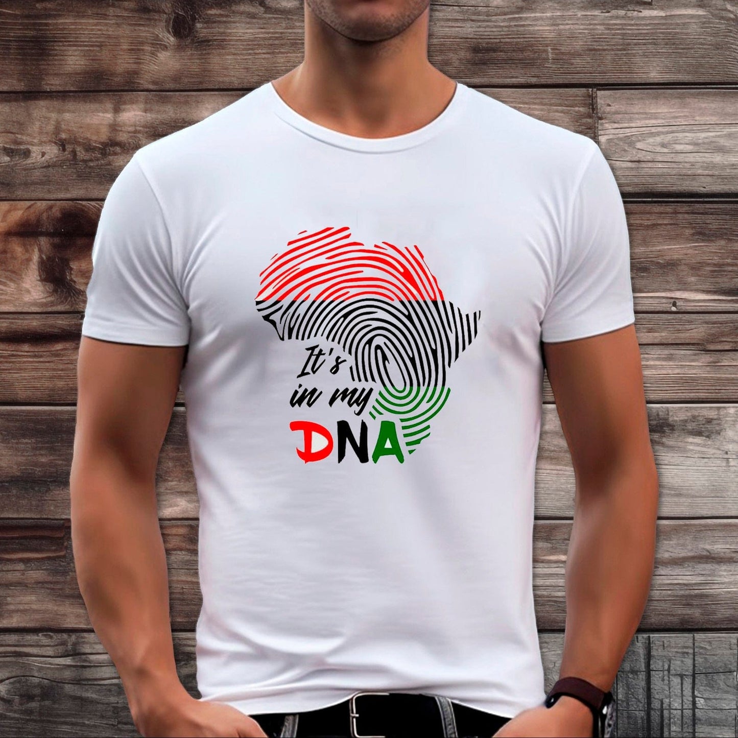 It's In My DNA Africa Native Shirt, Fingerprint Africa Map Black History African Shirts