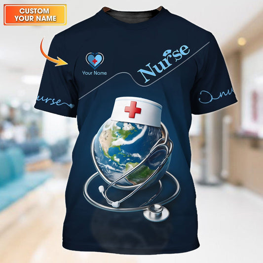 Camiseta de enfermera personalizada: atención global con una expresión de moda