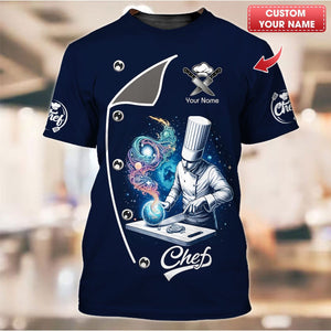 Camisa de chef personalizada - Arte culinario galáctico y sabores encantados