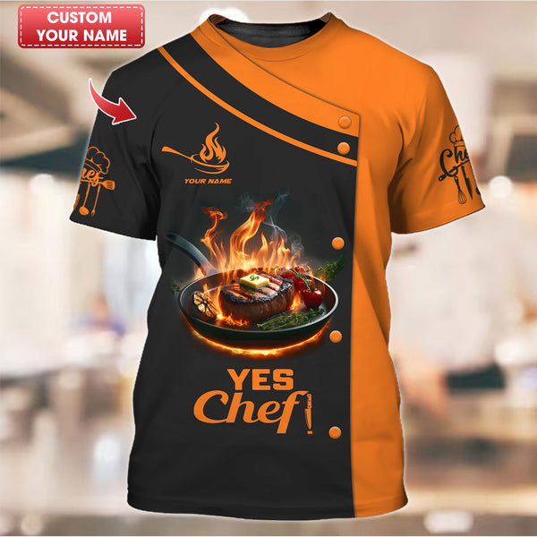 Personalized Chef Shirt, All Over Printed