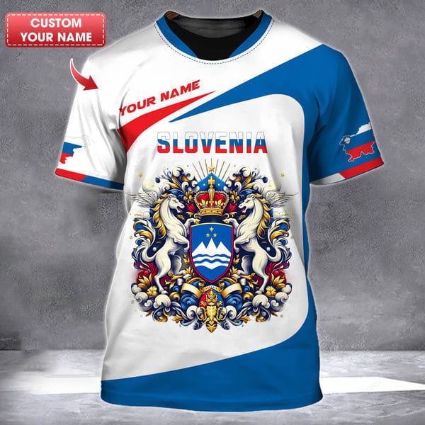 Custom Slovenia Shirt, Gift For Slovenia Lover, All Over Printed