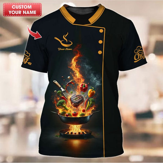 Personalized Chef Shirt, All Over Printed