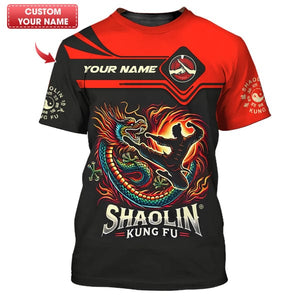 Custom Shaolin Kung Fu Shirt, Gift For Shaolin Kung Fu Lover, All Over Printed