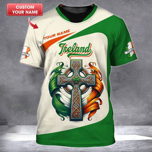 Custom Ireland Shirt, Gift For Ireland Lover, All Over Printed