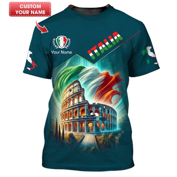 Custom Italy Shirt, Gift For Italy Lover, All Over Printed