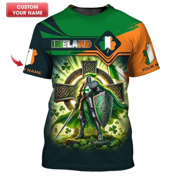 Custom Ireland Shirt, Gift For Ireland Lover, All Over Printed