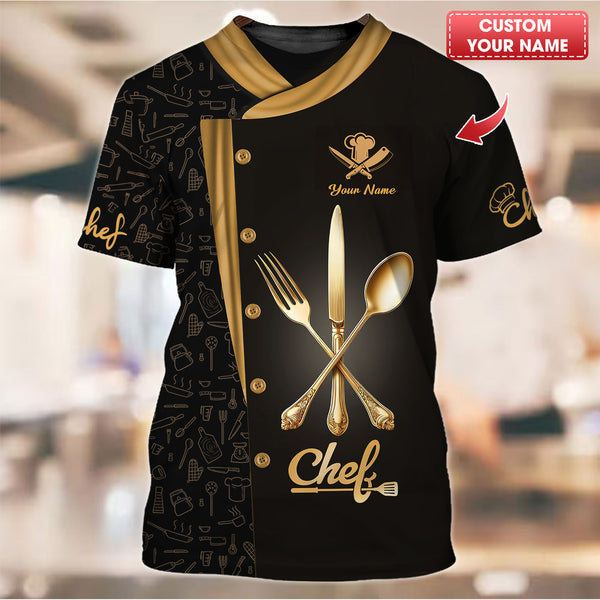 Personalized Chef Shirt, All Over Printed