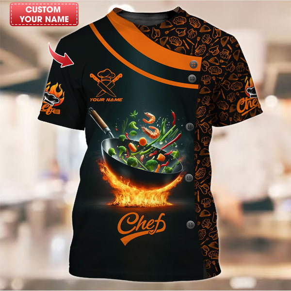 Personalized Chef Shirt, All Over Printed