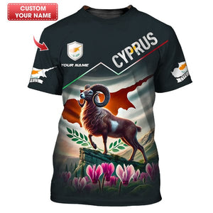 Custom Cyprus Shirt, All Over Printed