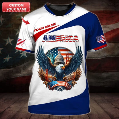 Personalized American Shirt, All Over Printed