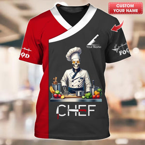 Camiseta de chef personalizada: diseño culinario distintivo para chefs y entusiastas de la cocina