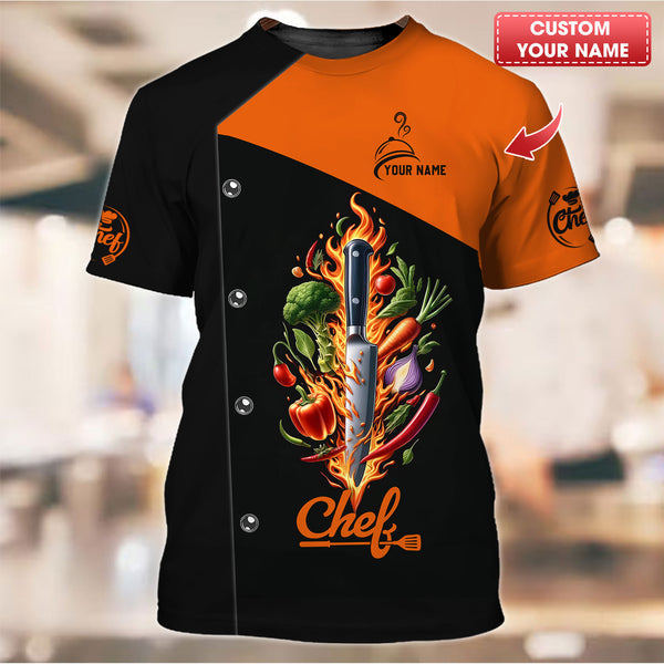 Personalized Chef Shirt, All Over Printed