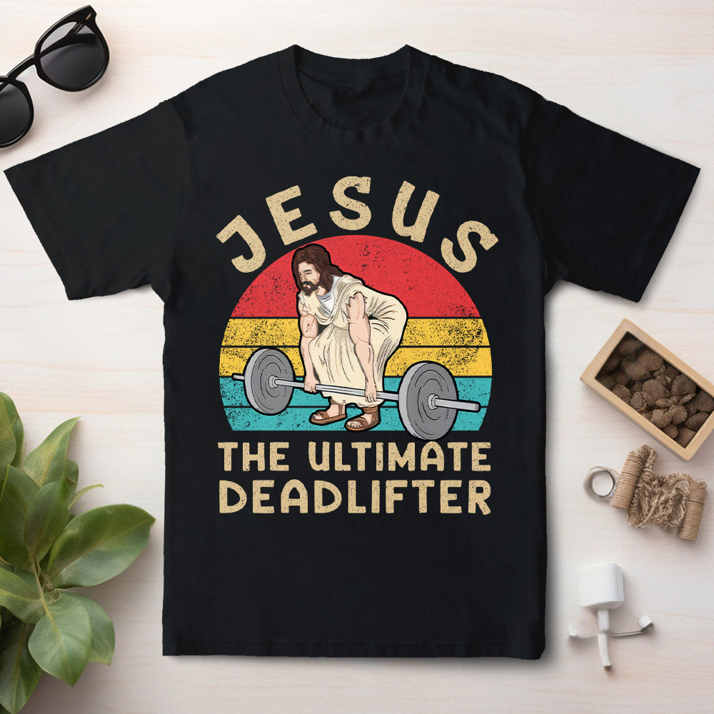 Camiseta de Jesús, el mejor levantador de pesas