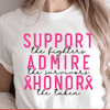 Breast Cancer Awareness Shirt | Support Strong Admire Honor T-Shirt