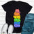 Camiseta LGBT del orgullo gay del gato