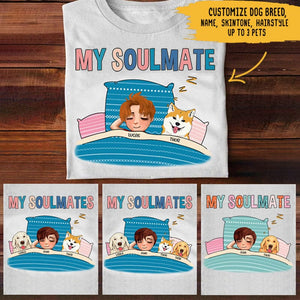 Camiseta personalizada para amantes de los perros - My Soulmates