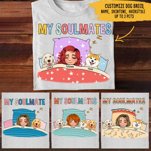 Camiseta personalizada para amantes de los perros - My Soulmates