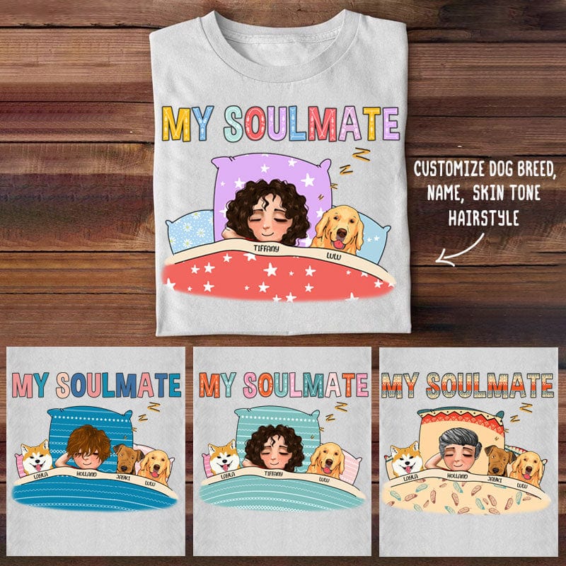 Camiseta personalizada para amantes de los perros - My Soulmates