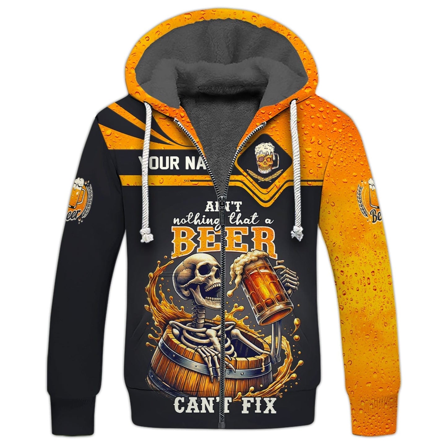 Beer Custom Name T-Shirts Aint't Nothing That A Beer Can't Fix 3D Shirt Gift For Beer Lovers, All Over Printed